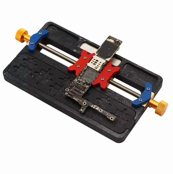 Adjustable Mobile Phone Motherboard PCB Holder / Jig with IC Positioning for Soldering Repair