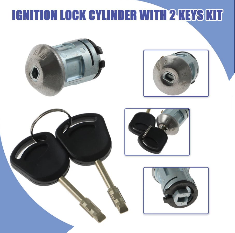 Ignition Lock Cylinder with 2 Keys for 2010–2013 Ford Transit Connect