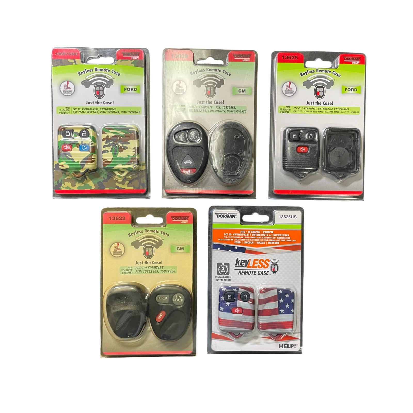 DORMAN Remote Key Case Multipack / 5 Piece / GM Ford
