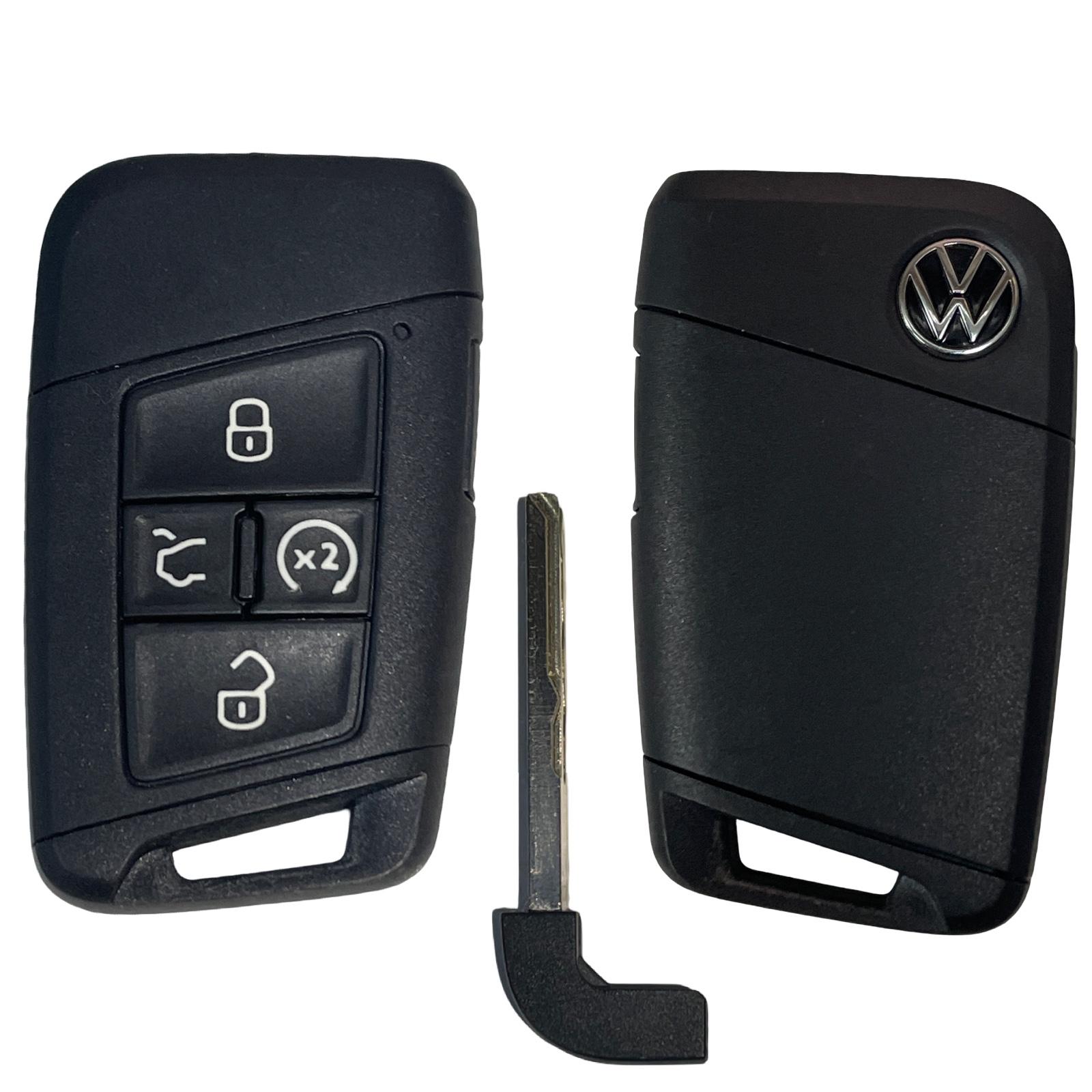 ++2018-2026 Volkswagen 5 Button Smart Key / MQB49 5C KR5FS14T / Locked Key / For Copy Only