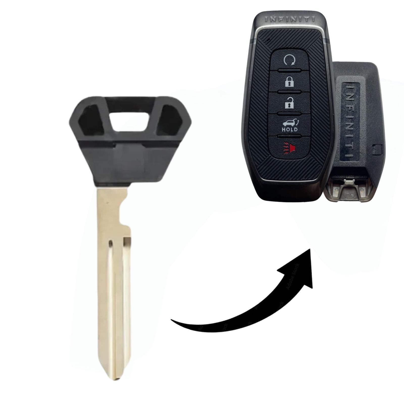 Emergency Key Insert for 2026+ Infiniti Smart Keys