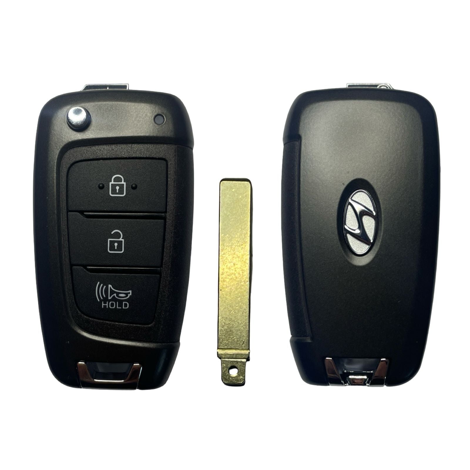 2021-2023 Hyundai Kona 3 Button Flip Key w/ Transponder / J9400 / 2AV76-NMOK-451T / OEM New