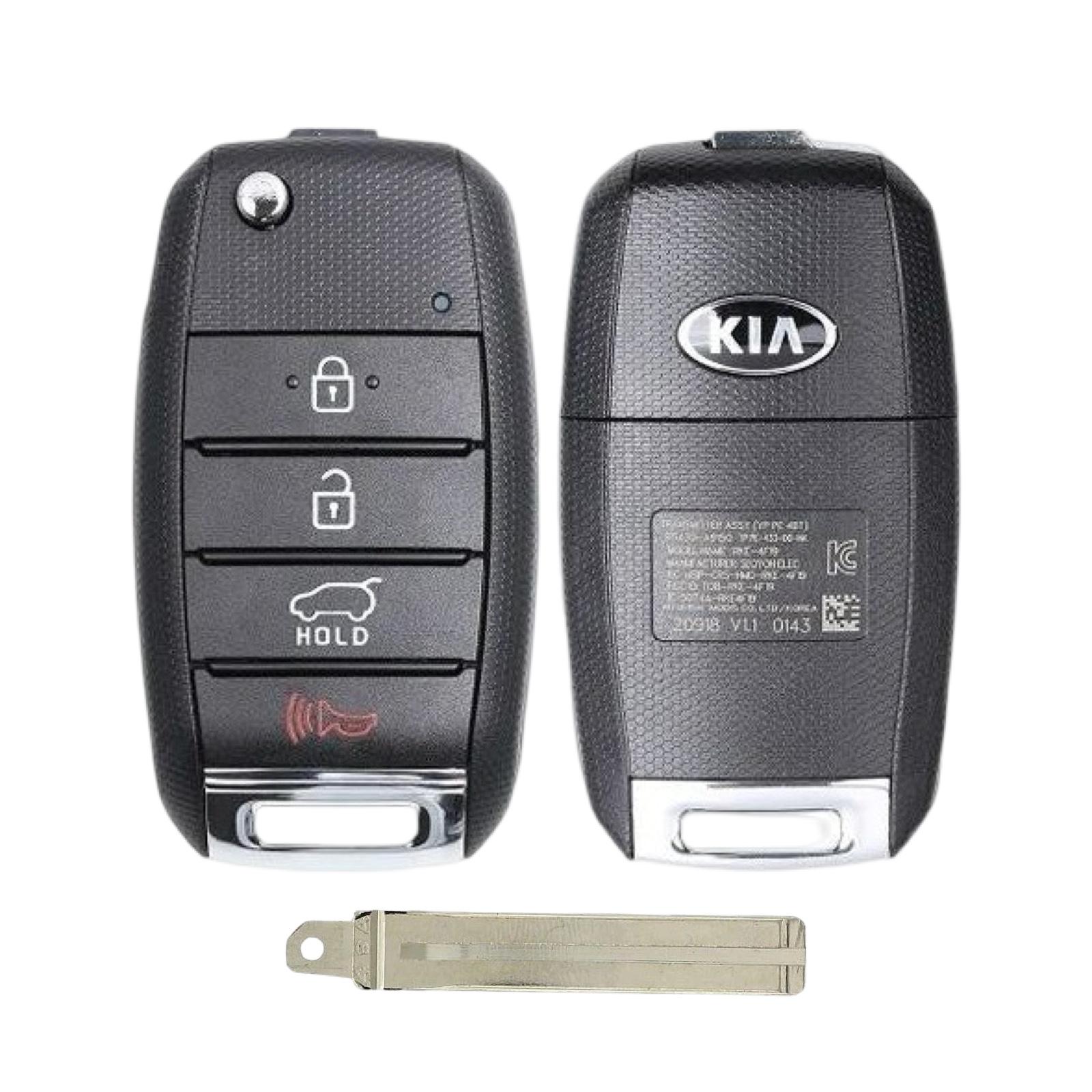 2019-2021 Kia Sedona / 4-Button Flip Key / A9150 / TQ8-RKE-4F19 (YP PE 4BT) / OEM New