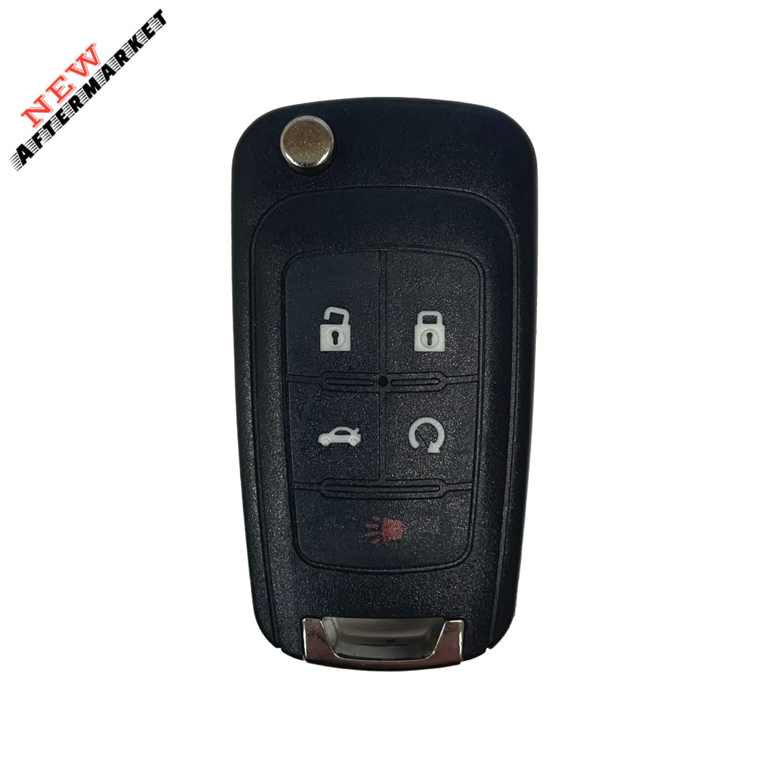 2010-2019 GM / 5-Button Flip Key / PN: 13500319 / OHT01060512 / HU100 / PEPS (AFTERMARKET)