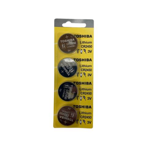 Toshiba CR2450 - 3V Lithium Battery (4-Pack)