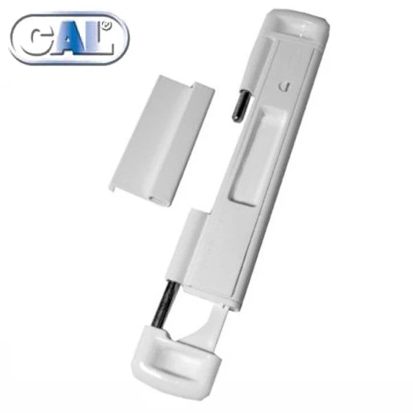 CAL - Double Bolt Lock - Sliding Glass Door Lock - White