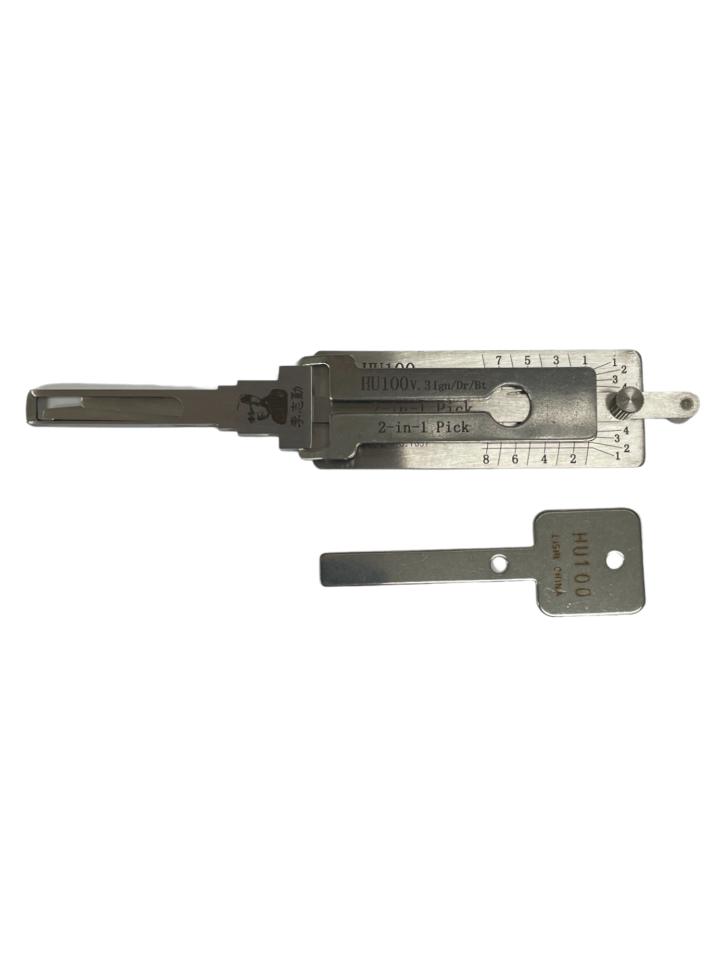 ORIGINAL LISHI - HU100 GM / 8 Cut / 2-In-1 Pick & Decoder / AG