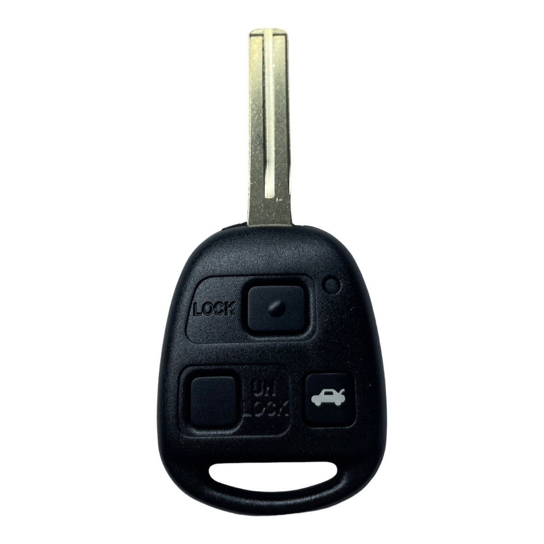 1998-2005 Lexus / 3-Button Remote Head Key / HYQ1512V / 4C Chip / Short Blade (AFTERMARKET)