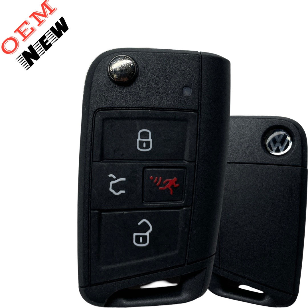 2018-2020 VOLKSWAGEN JETTA GOLF REMOTE FLIP KEY (W/O COMFORT ACCESS) NBGFS125C5  (OEM NEW)