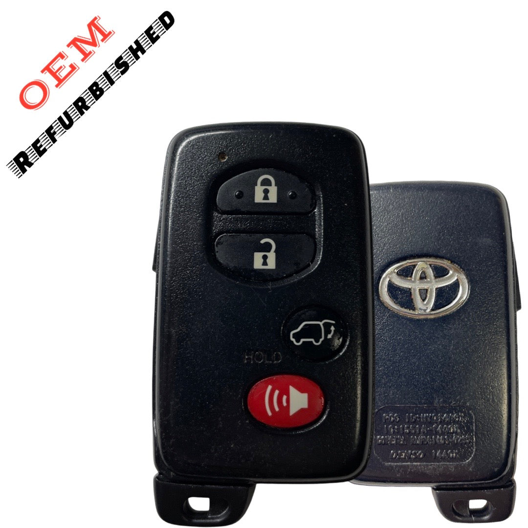 2009-2016 Toyota Venza / 4-Button Smart Key / PN: 89904-0T060 / HYQ14ACX-5290 (OEM REFURBISHED)