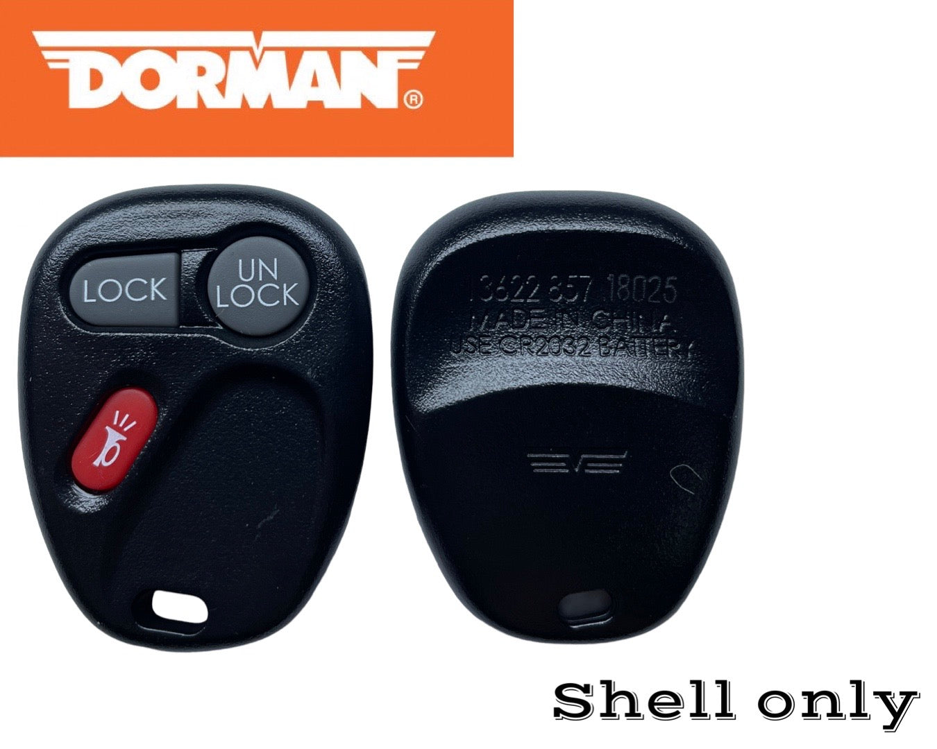 1998-2002 GM 3-Button Keyless Remote Case KOBUT1BT DORMAN 13622