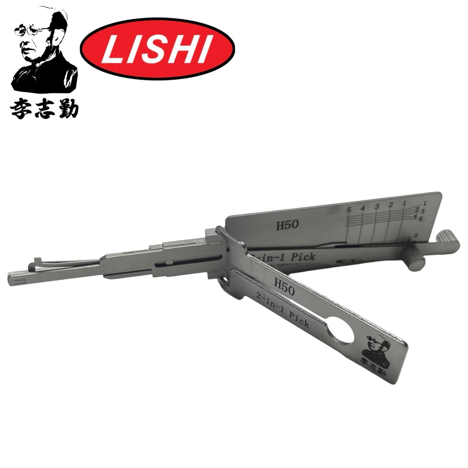 Original Lishi FO14R H50 for Ford 5 Cut 2-in-1 Pick Decoder Anti Glare