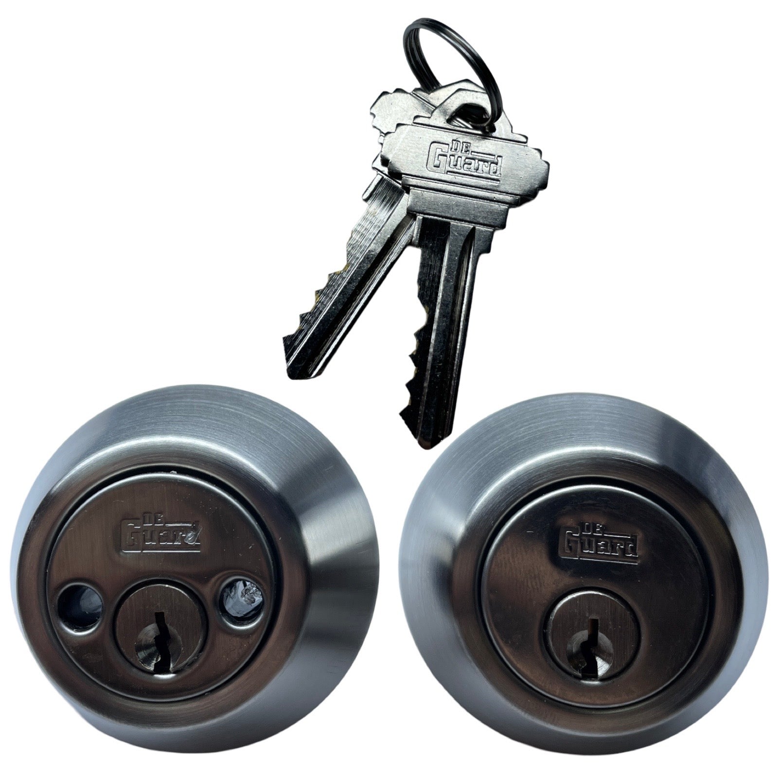 Heavy Duty Double Cylinder Deadbolt Lock - Stainless Steel Finish