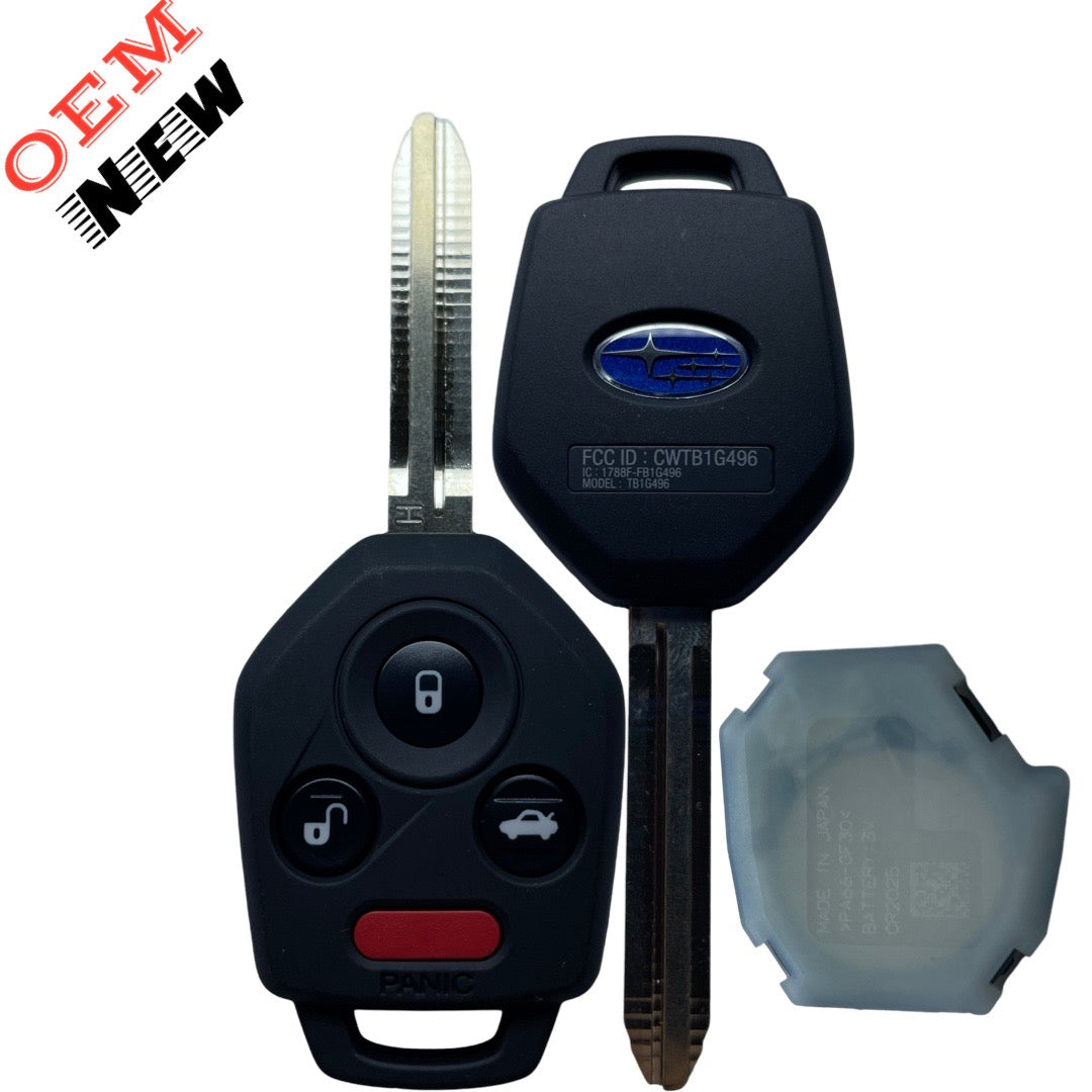 2024 Subaru Remote Head Key /4 Button /Trunk - FCC:CWTB1G496  PN:57497AN03A/ 57497FN000S Subaru H Chip (OEM NEW)