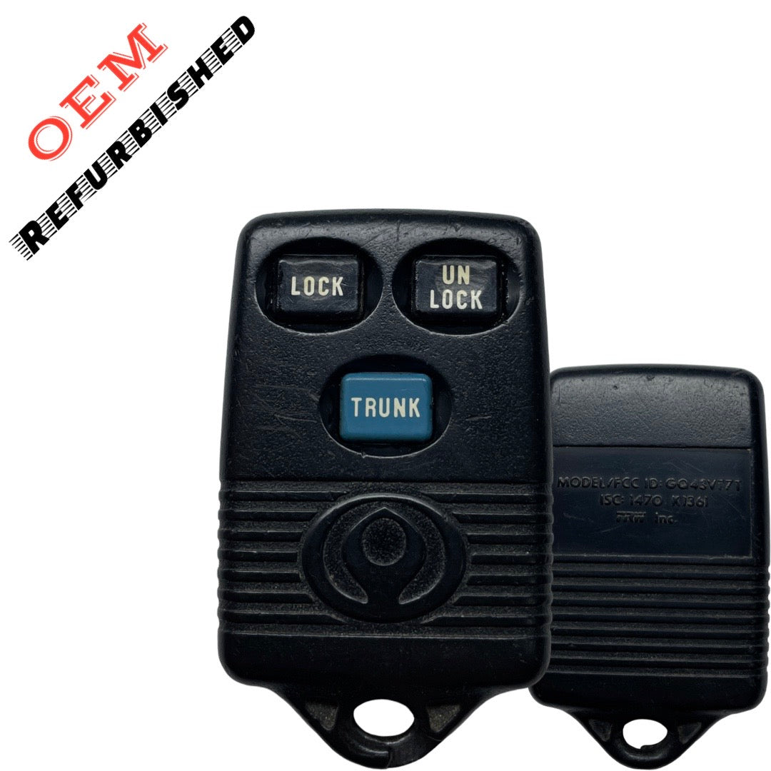 1995-1997 Mazda 3-Button Keyless Remote GQ43VT7T (OEM REFURBISHED)