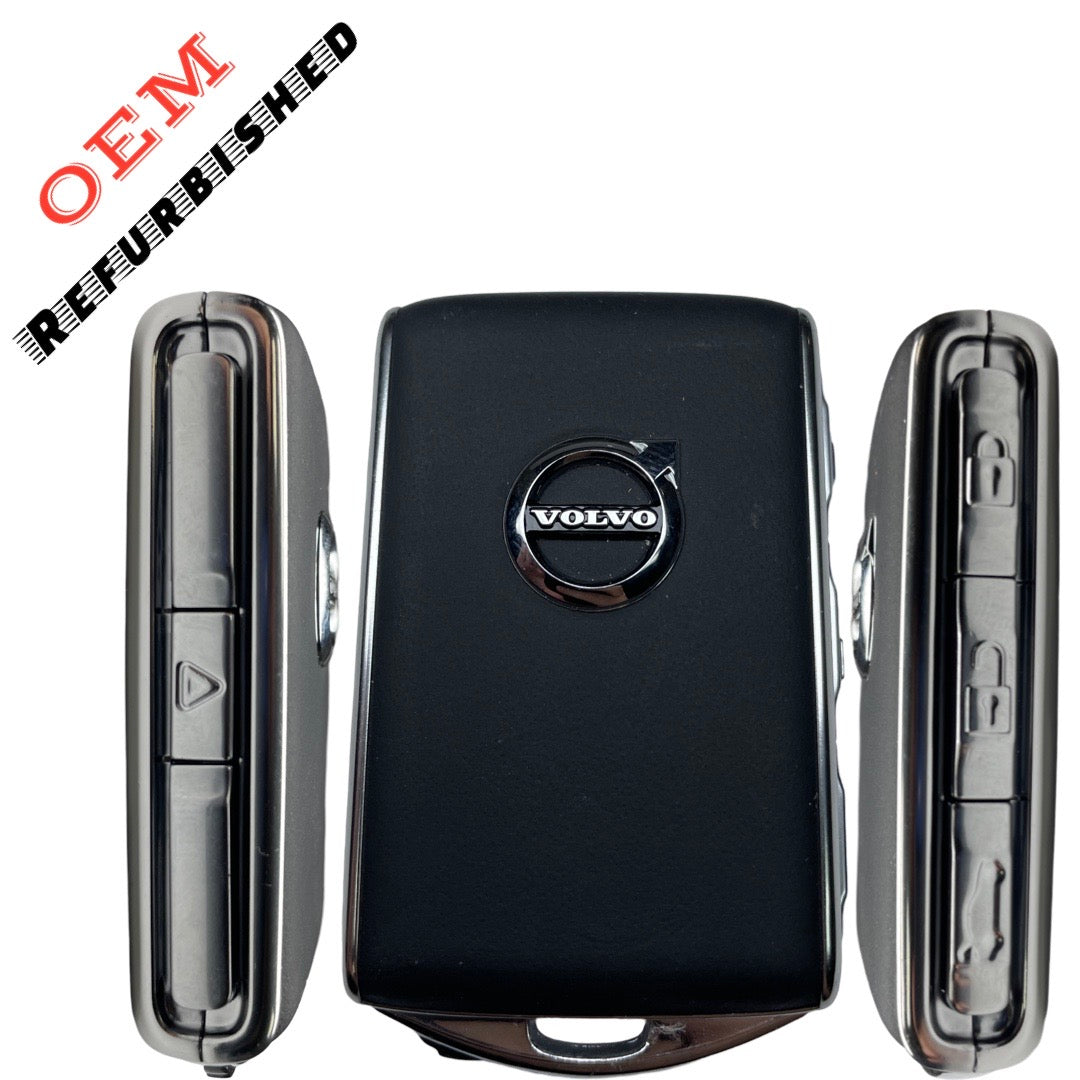 2016-2021 Volvo / 4-Button Smart Key / PN: 32256980 / YGOHUF8423 / 433 Mhz (Chrome Buttons) (OEM Refurbished)