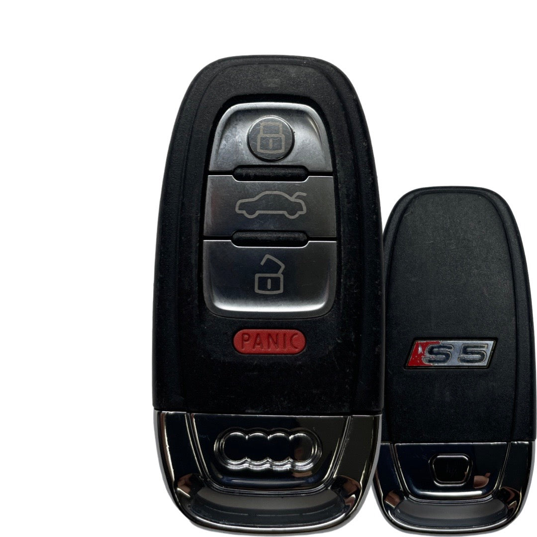 2008-2017 Audi S5 / 4-Button Smart Key / NO COMFORT ACCESS / 8T0.959.754.S / IYZFBSB802 / 315 Mhz (OEM Refurb)