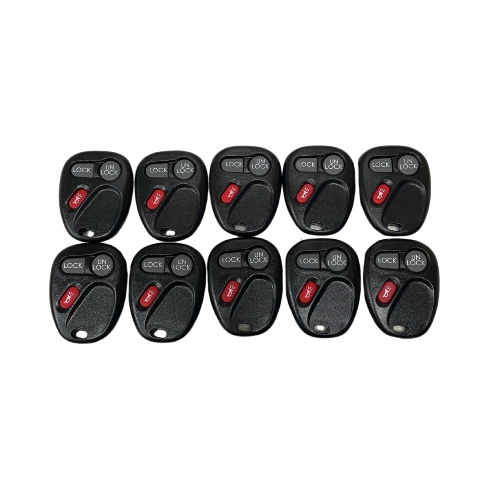 10x 1998-2002 GM 3-Button Keyless Remote Case KOBUT1BT DORMAN 13622