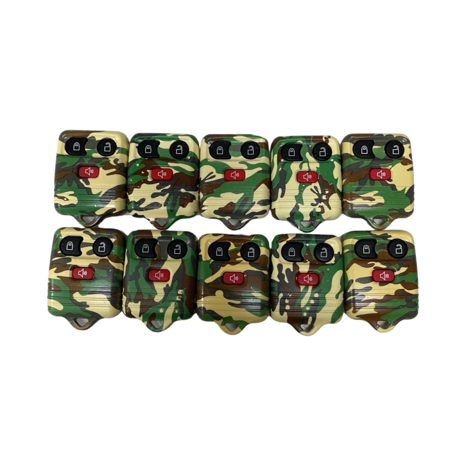 10x 1998-2016 FORD LINCOLN MERCURY MAZDA 3-Button KEYLESS REMOTE CASE Camo CWTWB1U331 CWTWB1U345 Dorman 13625GNC