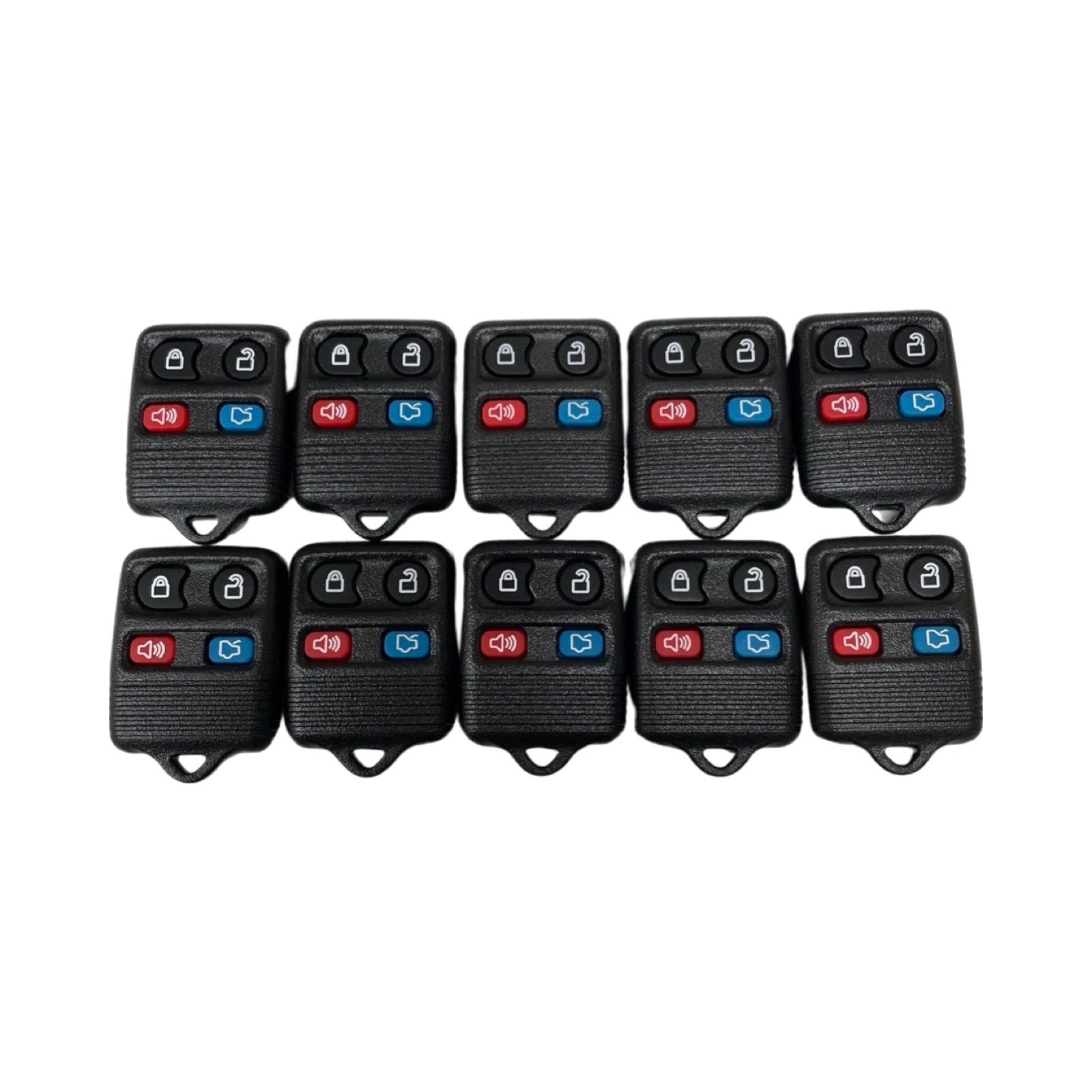 10x 1998-2016 Ford Lincoln Mercury Mazda 4-Button Keyless Remote Case Black CWTWB1U331 CWTWB1U345 DORMAN 13607
