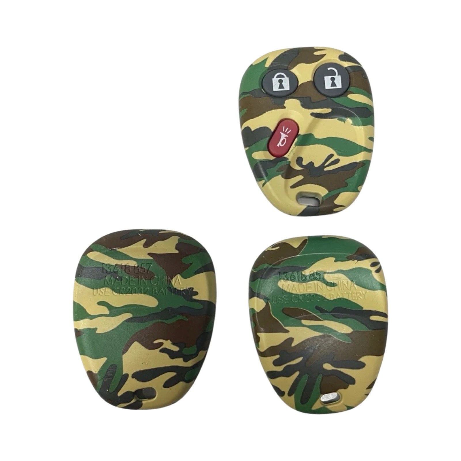 2002-2009 GM 3 BUTTON Dorman Keyless Remote Case Camo LHJ011 MYT3X6898B 13618GNC