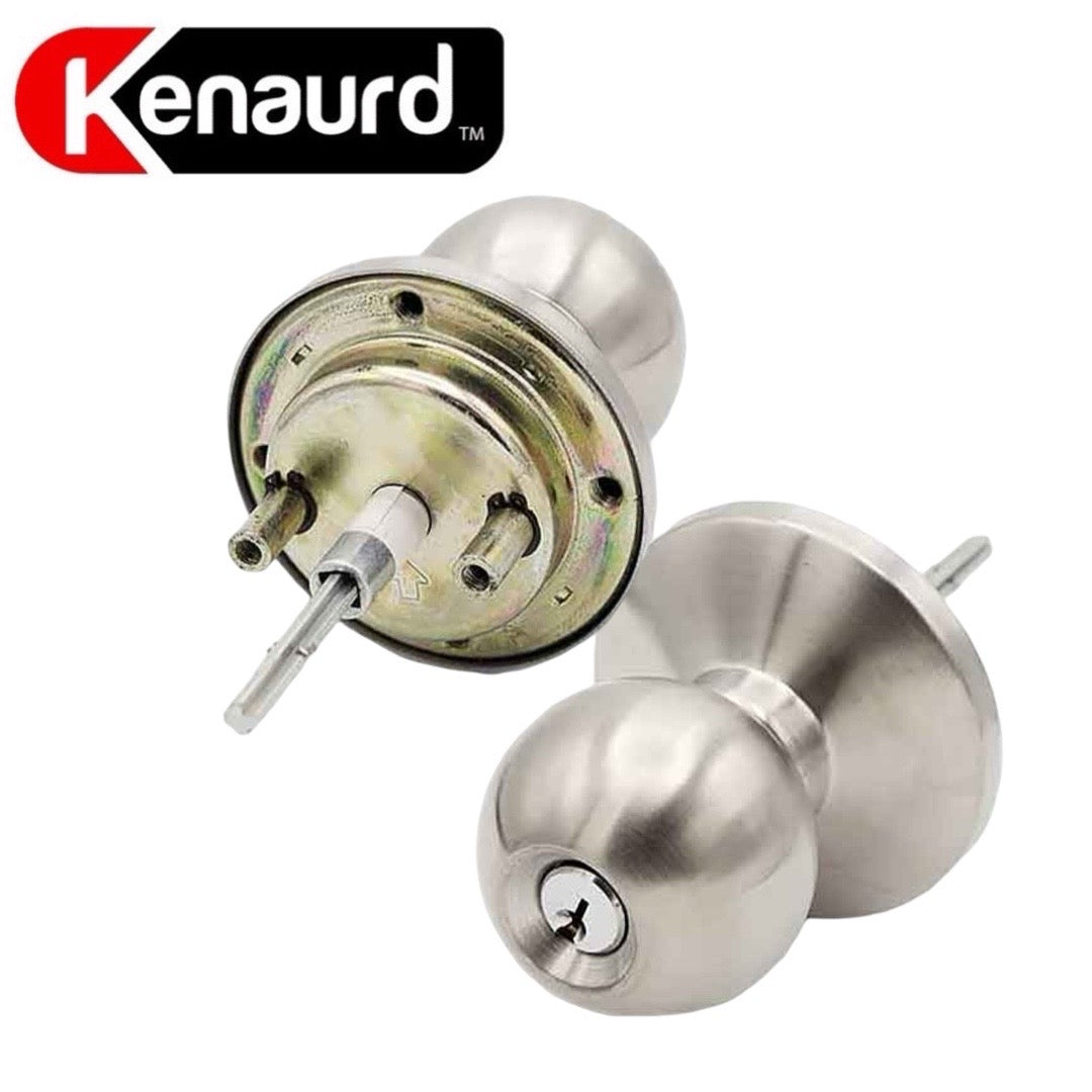 Commercial Trim Knob For Push Bar / Exit Device - 2-3/4” Standard Backest - Satin Chrome - Entrance - Grade 2
