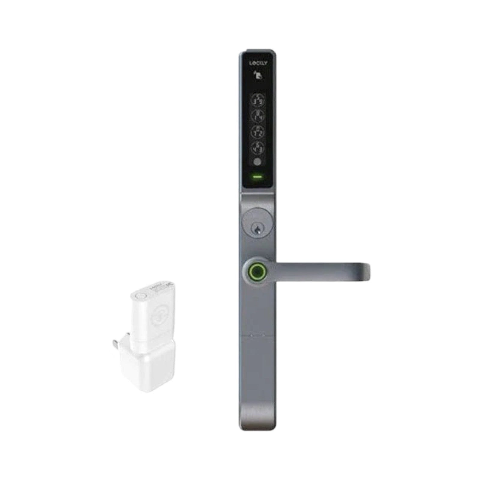 Lockly Pro - PGD238LWSS - GUARD - Defender Biometric Electronic Mortise Lever Set - RFID - Fingerprint Reader - Wi-Fi - Bluetooth - Stainless Steel