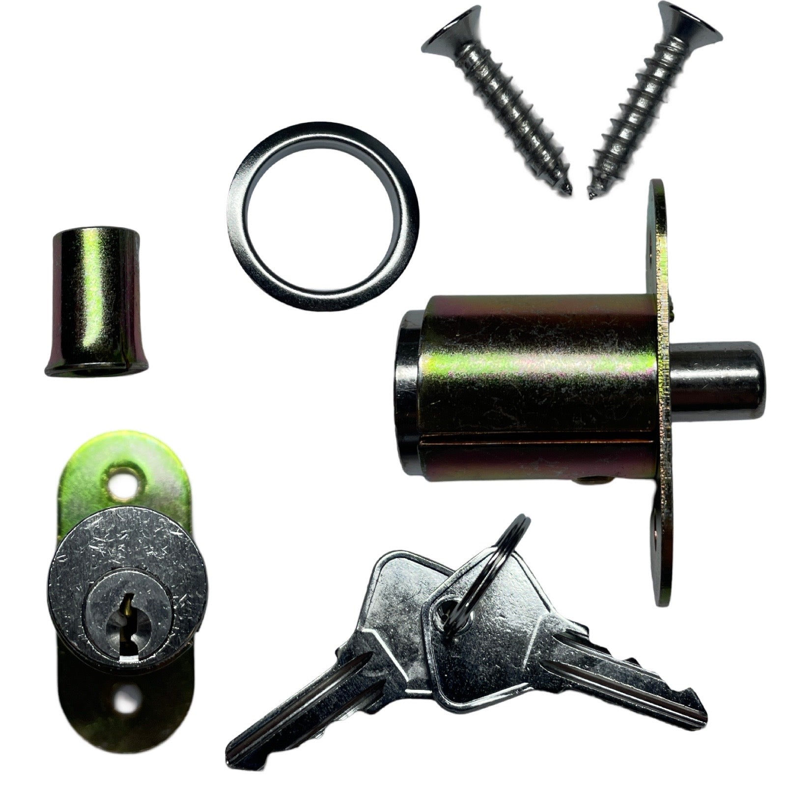 Kenaurd - Flush Mount Plunger Lock - Satin Chrome