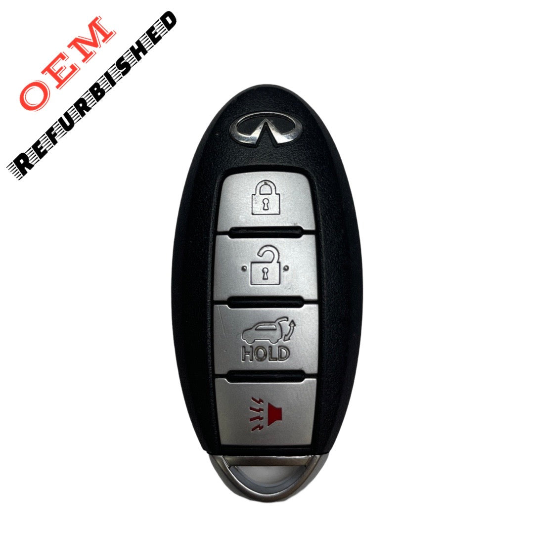 2013-2016 Infiniti JX35 / QX60 / 4-Button Prox Smart Key / PN: 285E3-9NB4A / KR5S180144014 (OEM REFURBISHED)