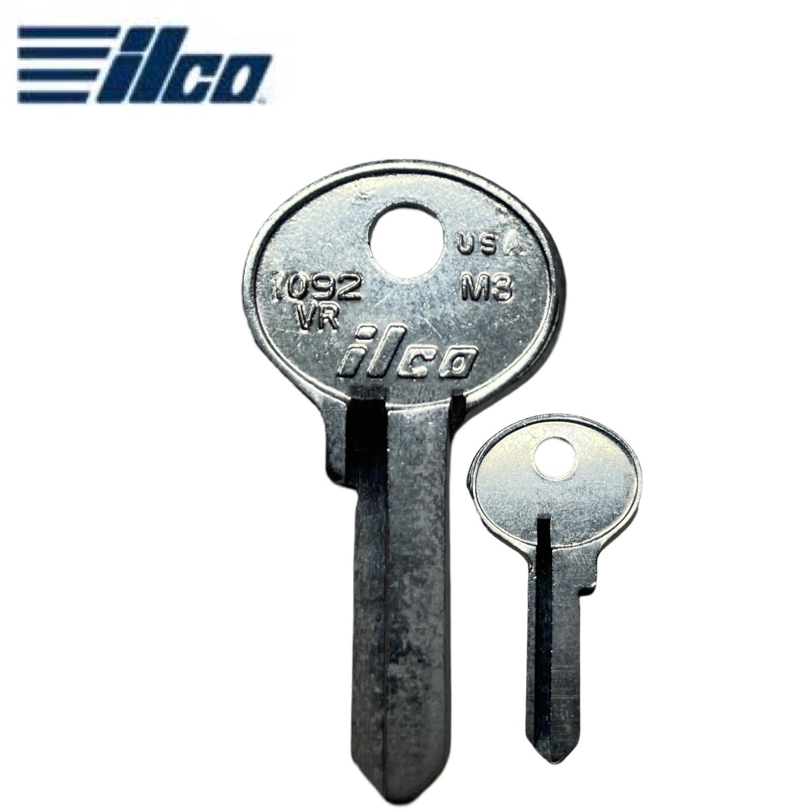 Ilco 1092VR M3 Nickel Plated Brass Key Blanks