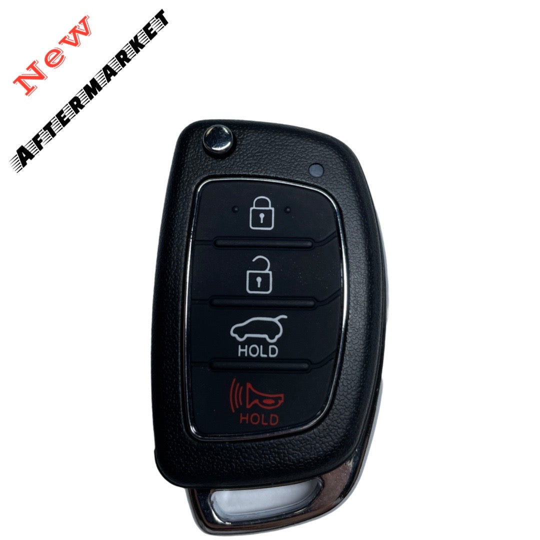 2013-2016 Hyundai Santa Fe / 4-Button Flip Key Remote / PN: 95430-4Z101 / TQ8-RKE-3F04 (AFTERMARKET)