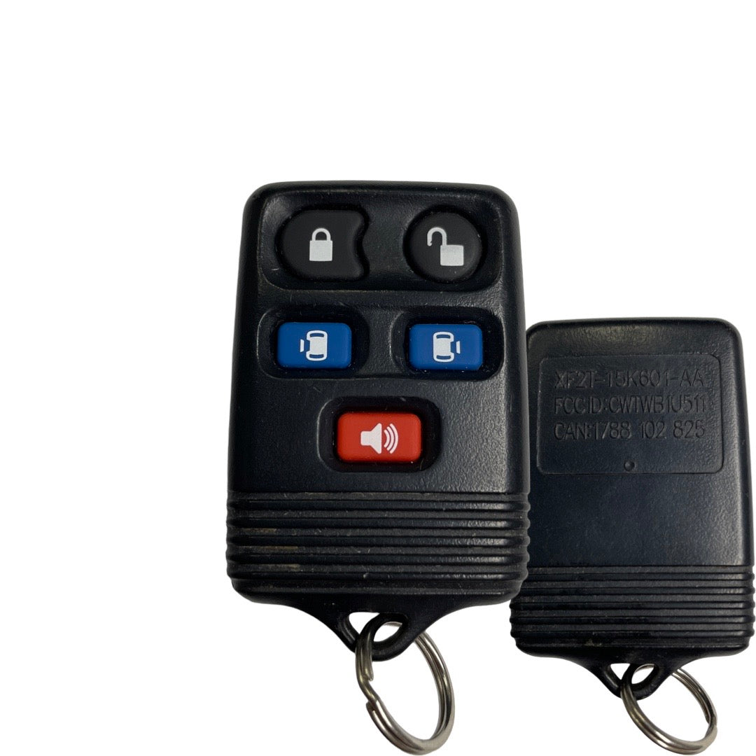 1998-2008 Ford / 5-Button Keyless Entry Remote / PN: XF2T-15K601-AA / CWTWB1U511 (OEM REFURBISHED)