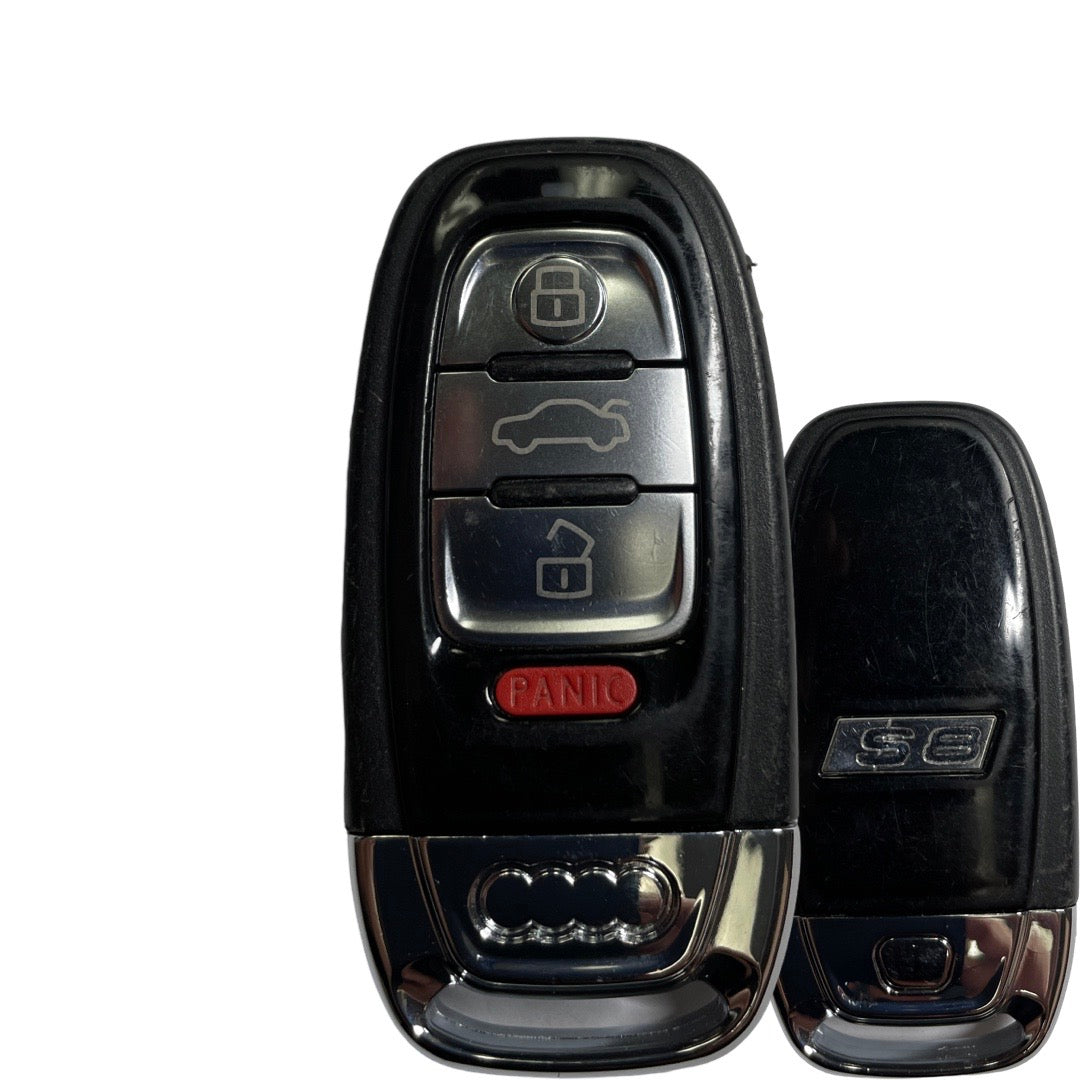 2008-2016 Audi A8/S8 / 4-Button Smart Key / PN: 8T0959754G / IYZFBSB802 / Comfort Access / 315 MHz (OEM Refurb)