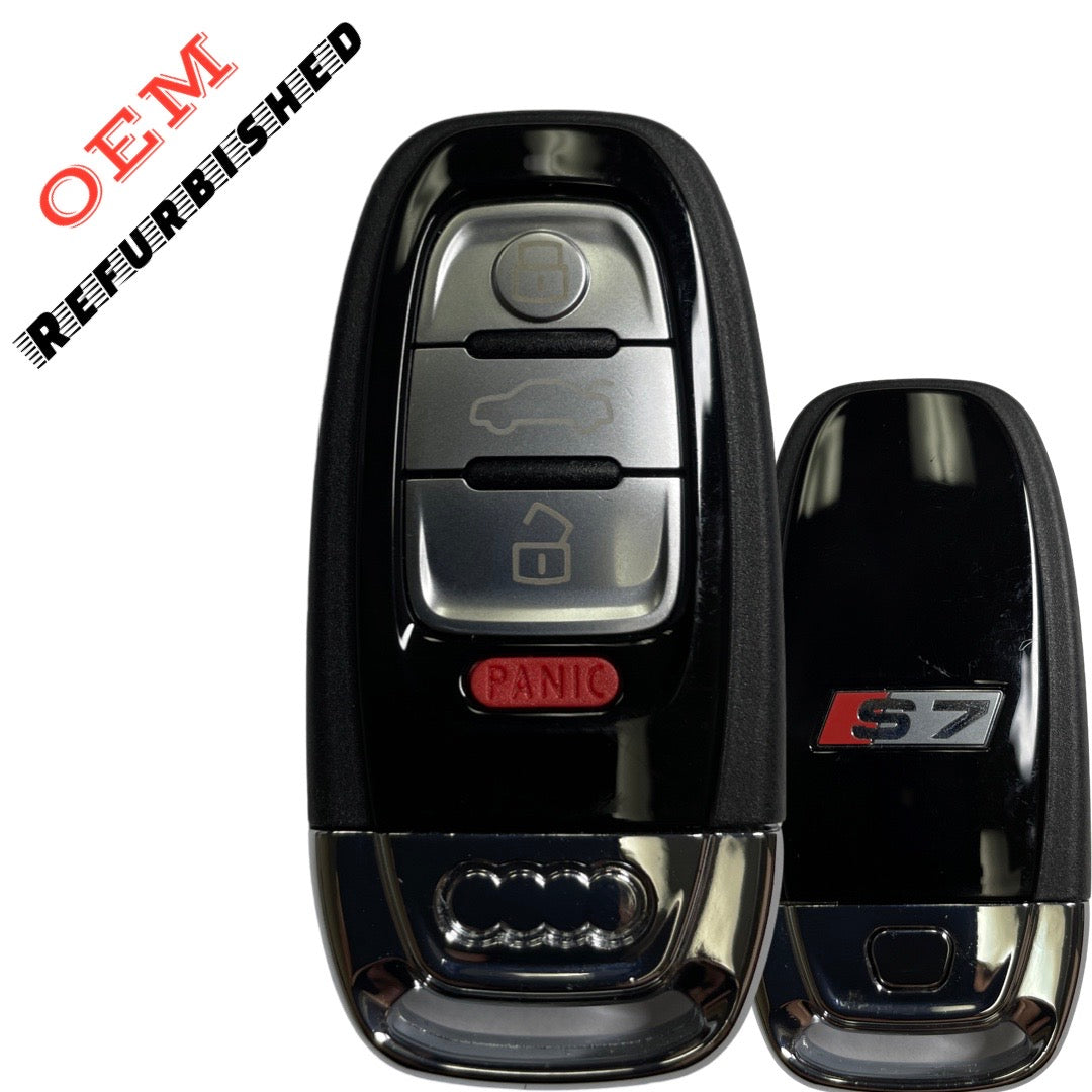 2008-2016 Audi A7/S7 4-Button Smart Key / PN: 8T0959754G / IYZFBSB802 / Comfort Access / 315 MHz (OEM Refurb)