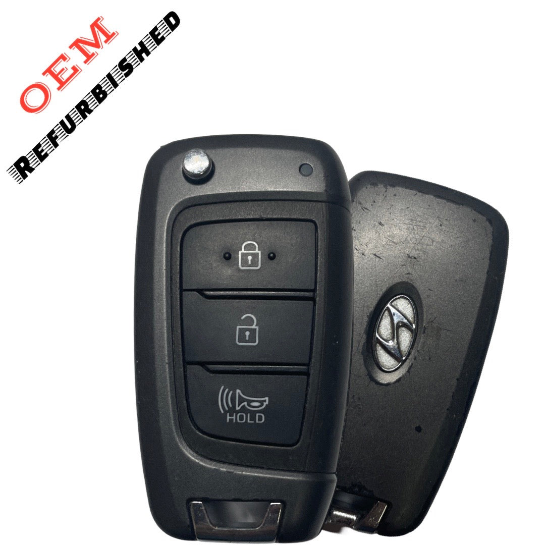 2021-2023 Hyundai Kona / 3-Button Remote Flip Key / PN: 95430-J9400 / 2AV76-NMOK-451T (OEM REFURBISHED)
