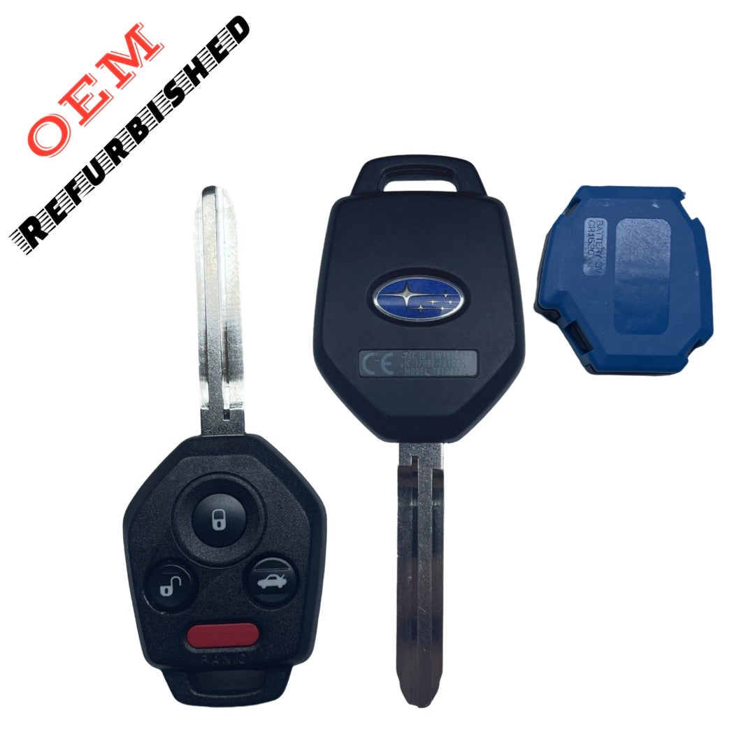 2020-2022 Subaru Outback / 4-Button Remote Head Key / PN: 57497-AN00A / CWTB1G077 (H Chip) w/ Blue Interior Board Shell (OEM REFURBISHED)