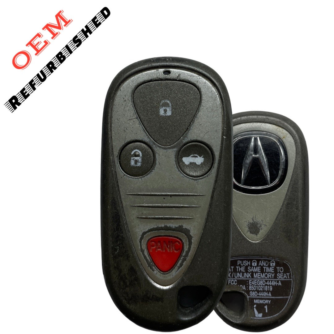 1999-2006 Acura / 4-Button Keyless Entry Remote / PN: 72147-S0K-A13 / E4EG8D-444H-A (OEM Refurb) (Driver1)