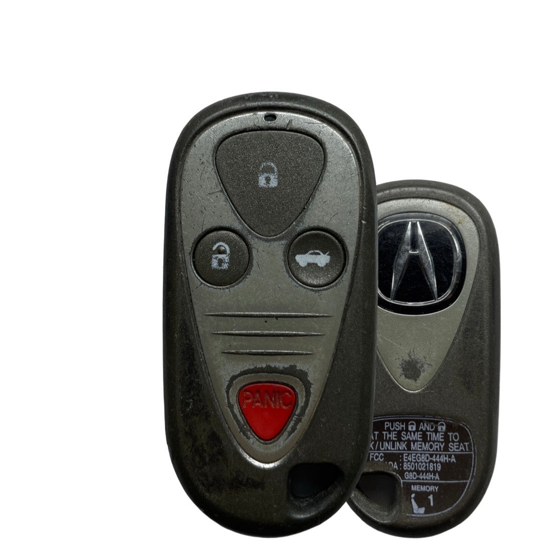 1999-2006 Acura / 4-Button Keyless Entry Remote / PN: 72147-S0K-A13 / E4EG8D-444H-A (OEM Refurb) (Driver1)