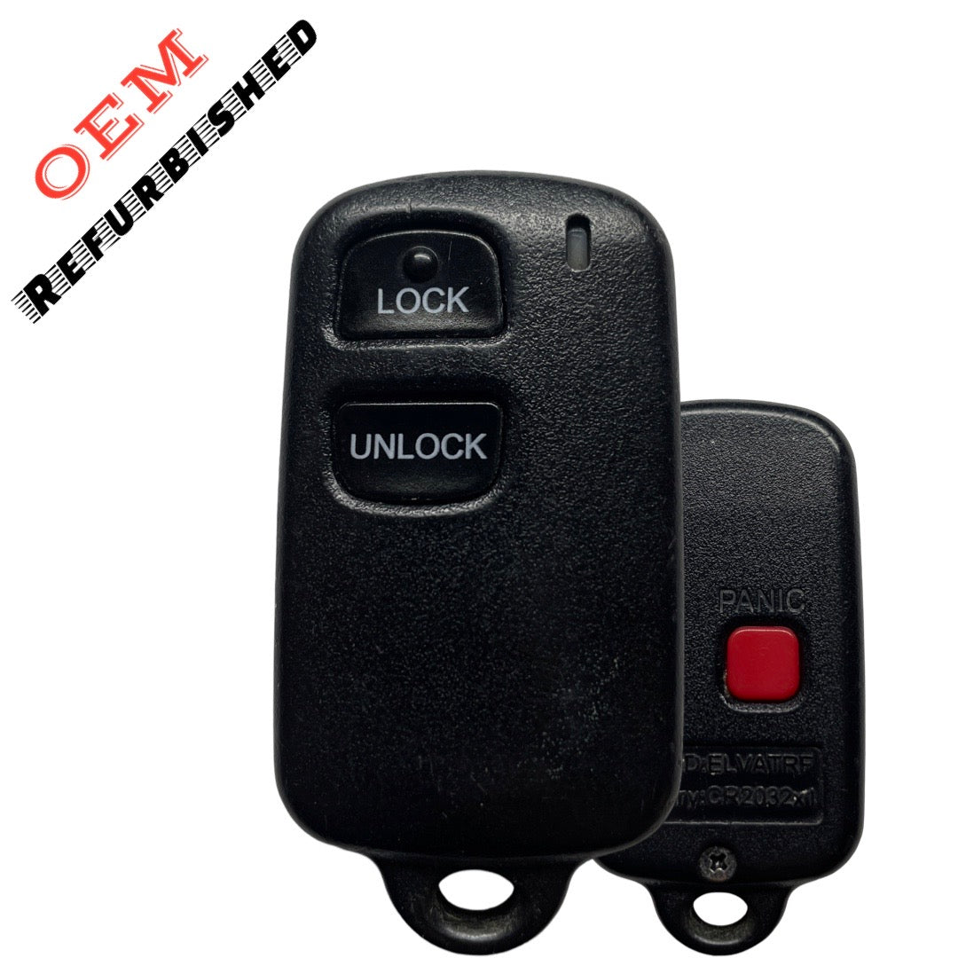 1999-2007 Toyota Keyless Entry Remote 3-Button / ELVATRF ( OEM REFURBISHED)