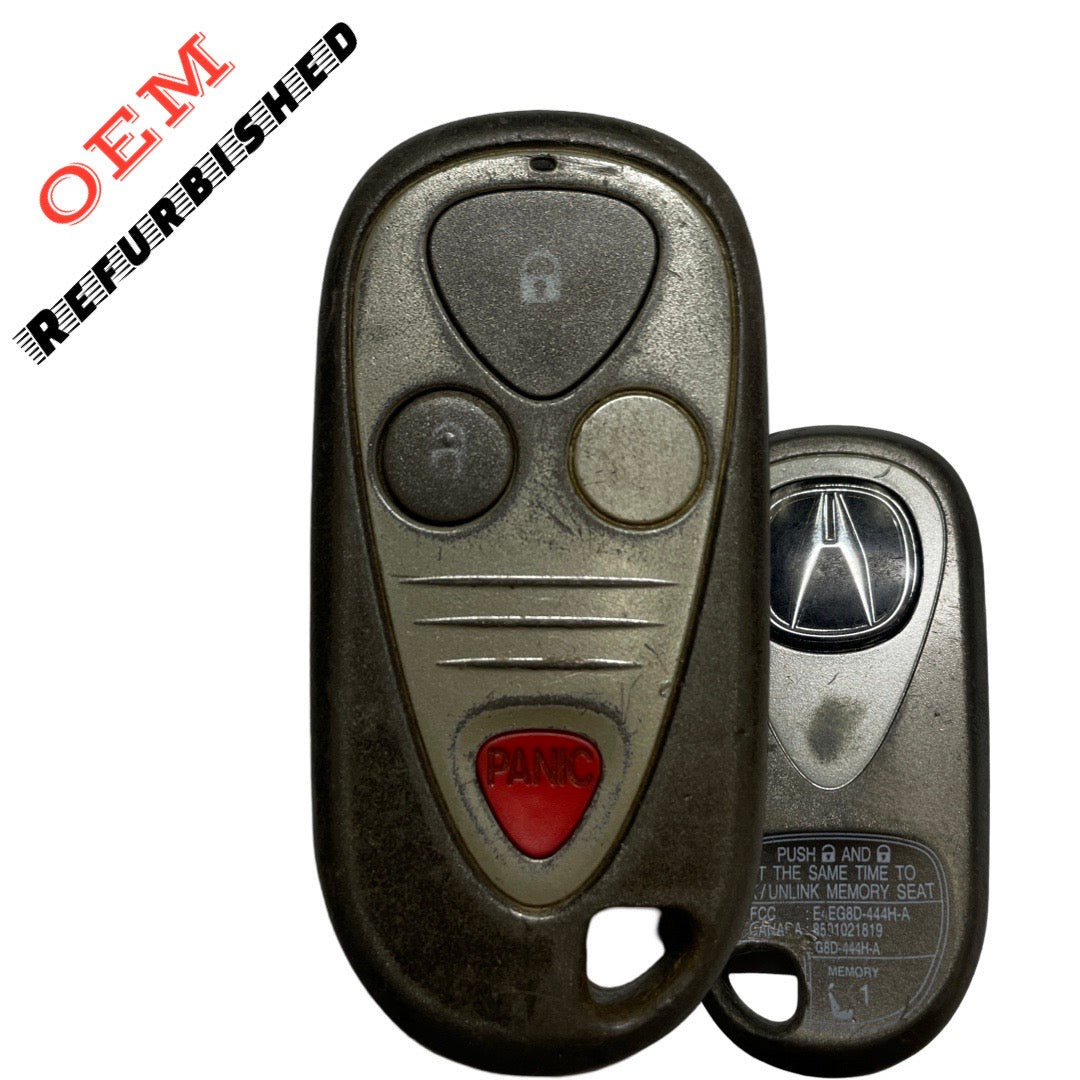 2001-2006 Acura MDX / 3-Button Keyless Entry Remote/ PN: 72147-S3V-A02 / E4EG8D-444H-A (OEM Refurb) (Driver 1)