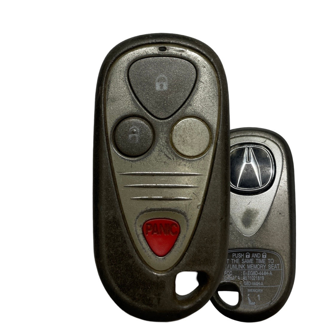 2001-2006 Acura MDX / 3-Button Keyless Entry Remote/ PN: 72147-S3V-A02 / E4EG8D-444H-A (OEM Refurb) (Driver 1)
