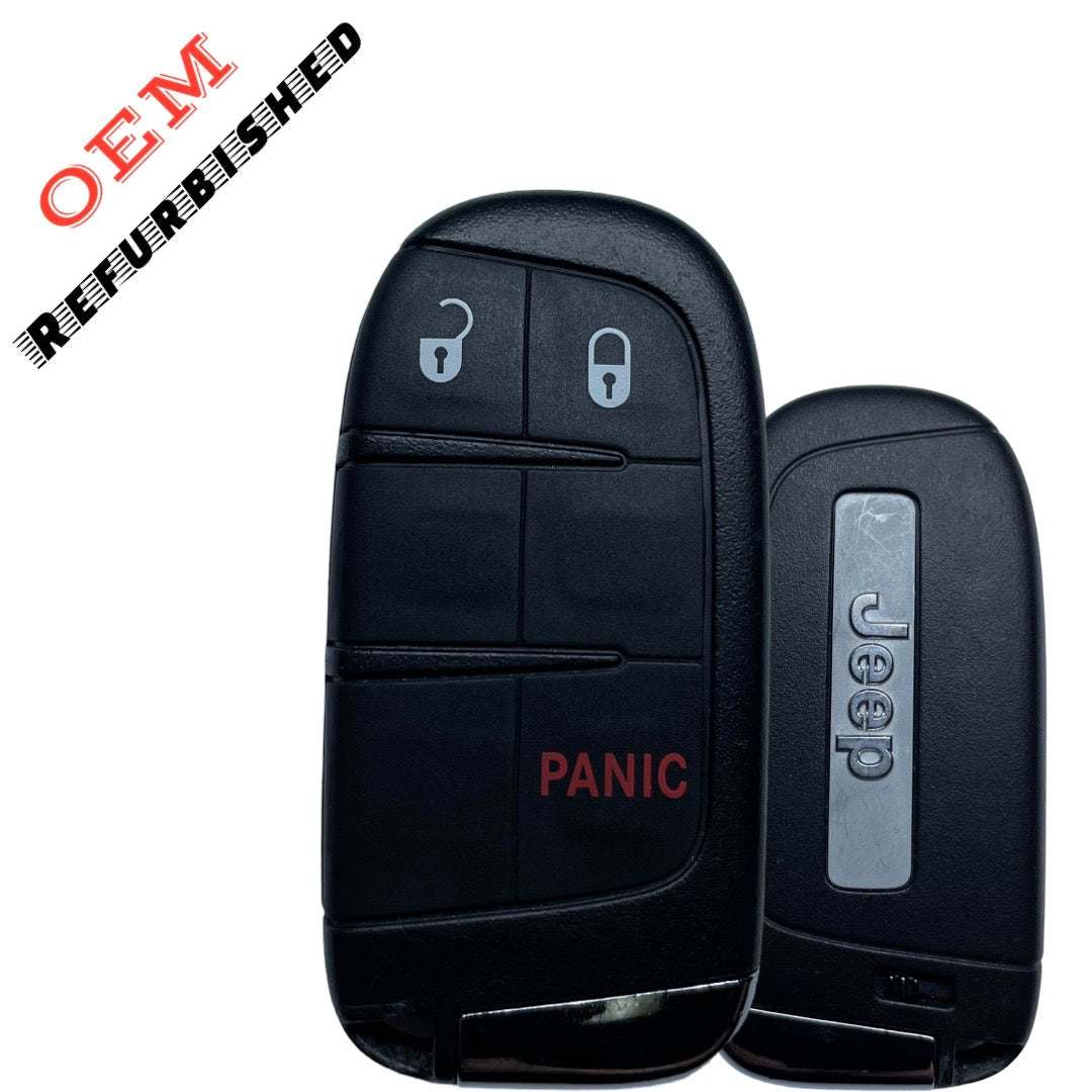 2017-2024 Jeep Compass / 3-Button Smart Key / PN: 68250335AB, 68417820AB / M3N-40821302 (OEM REFURBISHED)