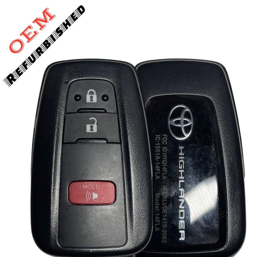 2021-2023 Toyota Highlander 3B Smart Key HYQ14FLA (OEM Refurbished Tango Only)