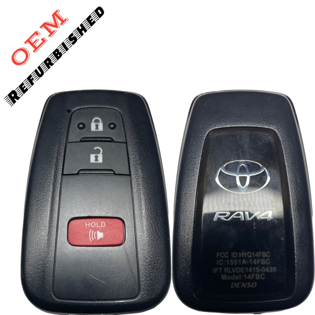 2019-2023 Toyota RAV4 3B Smart Key HYQ14FBC (OEM Refurbished Tango Only)
