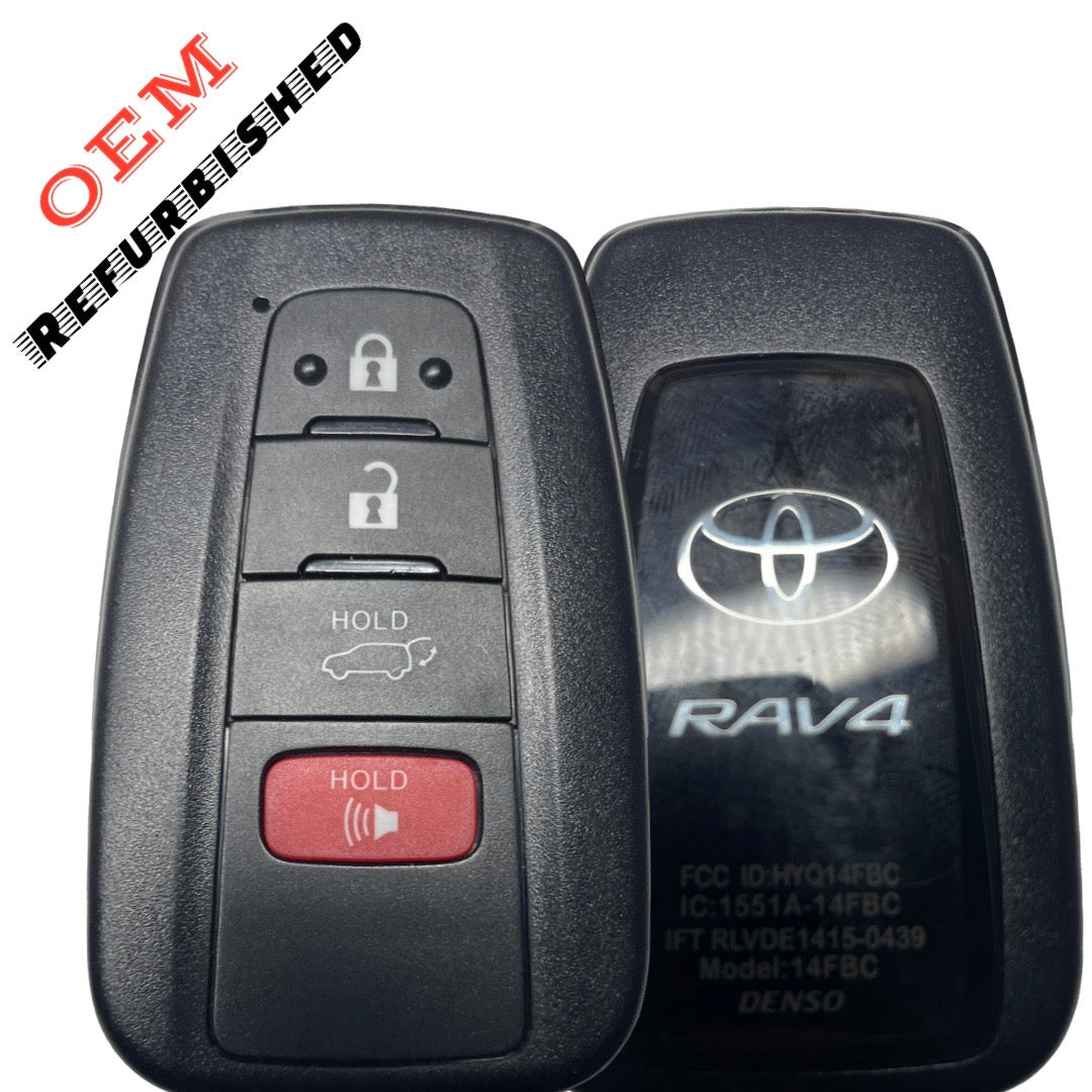 2019-2023 Toyota RAV4 4B Hatch Smart Key HYQ14FBC (OEM Refurbished Tango Only)