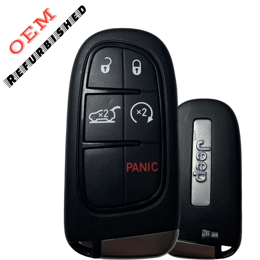 2014-2021 Jeep Cherokee / 5-Button Smart Key / PN: 68141580AF / GQ4-54T (OEM REFURBISHED)