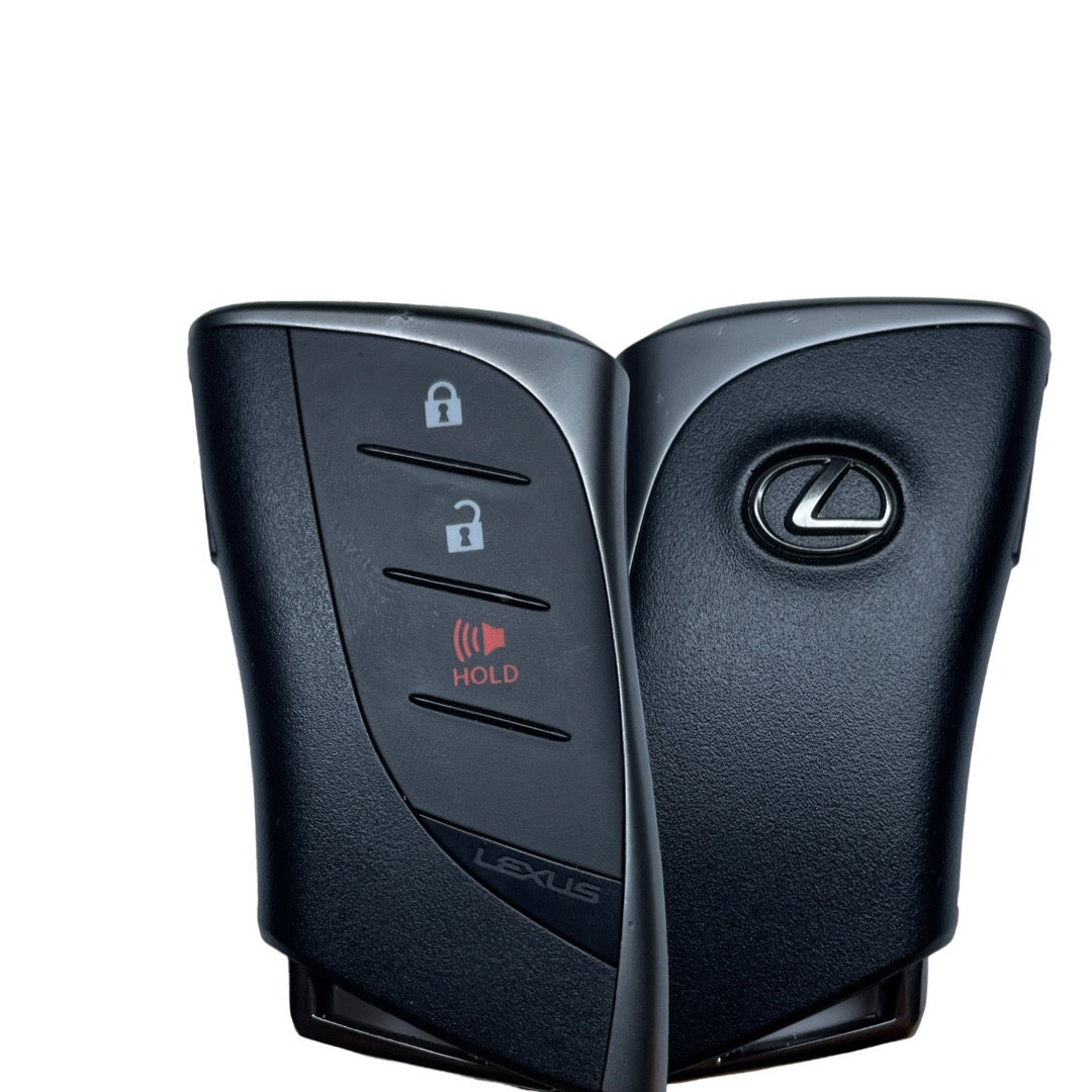 2019-2020 Lexus UX200 UX250h / 3-Button Smart Key / PN: 8990H-76010 / HYQ14FBF (Black Logo) (OEM Refurbished Tango Only)