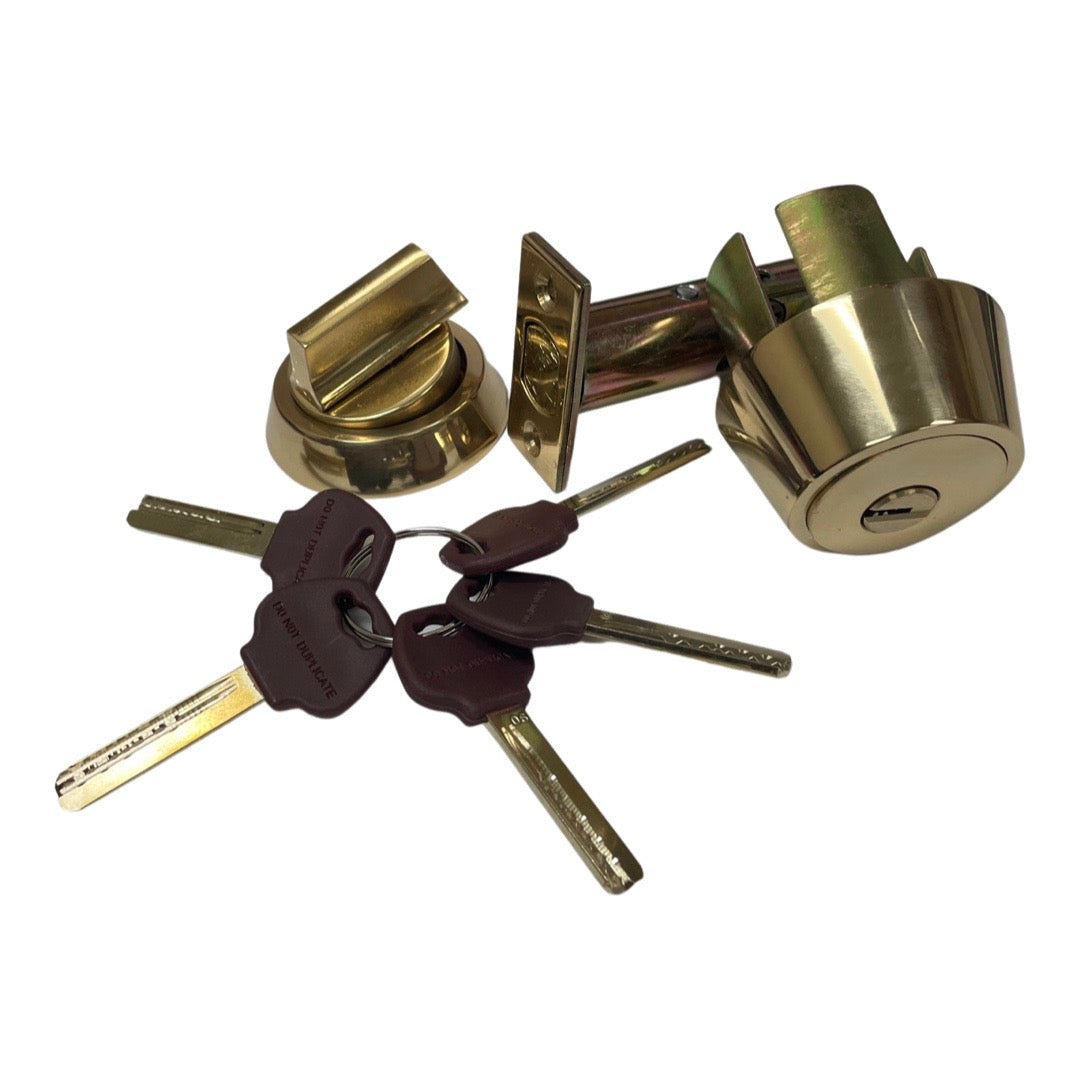 Key Controlled - Deadbolt - US3 - Bright Brass - Grade 1 - ADL Hardware