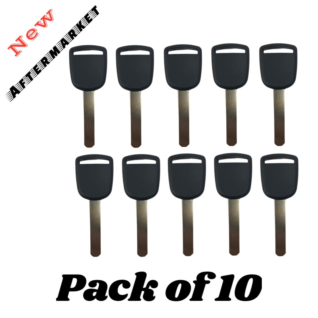 10 Pack 2003-2006 Honda HO01 Transponder Key