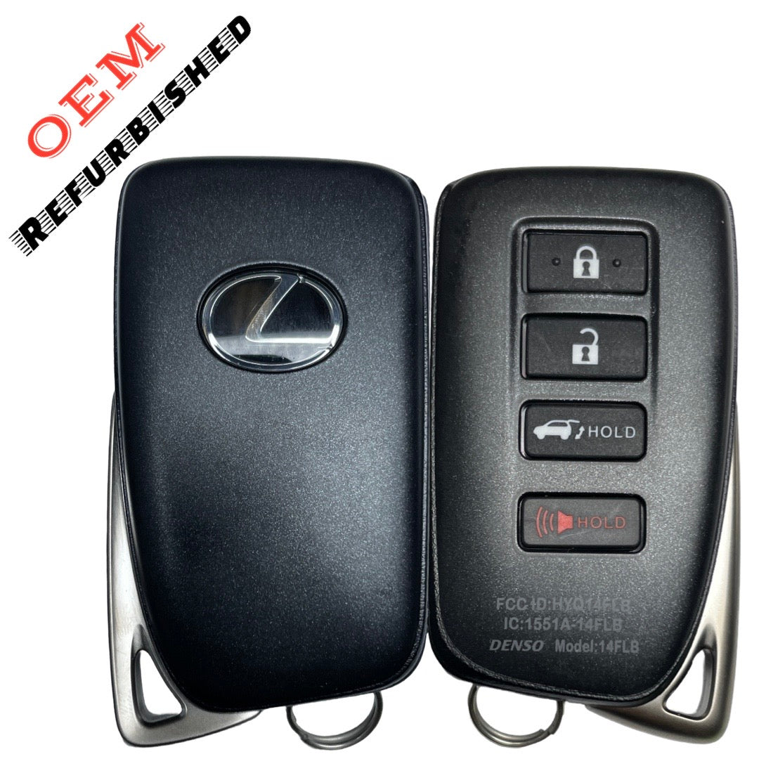 2022 Lexus RX350 / 4-Button Smart Key / PN: 89904-0E180 / HYQ14FLB (OEM REFURBISHED- TANGO ONLY)